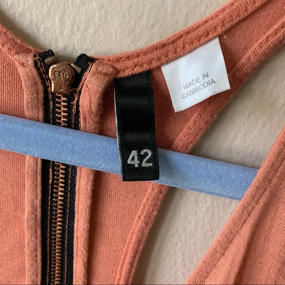 Terra Cotta Back-zip Racerback Tank - Picture 4 of 7